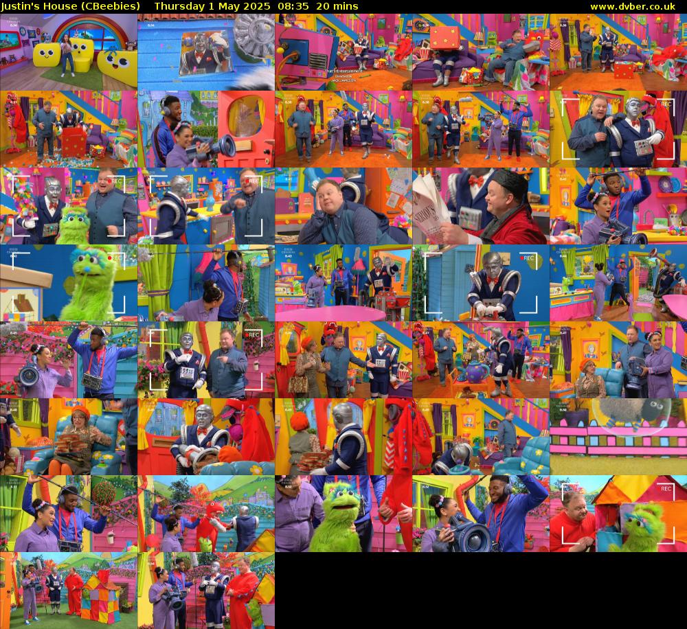 Justin's House (CBeebies) Thursday 1 May 2025 08:35 - 08:55