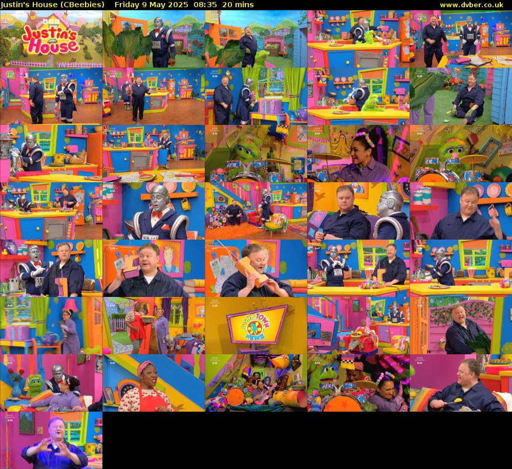Justin's House (CBeebies) Friday 9 May 2025 08:35 - 08:55
