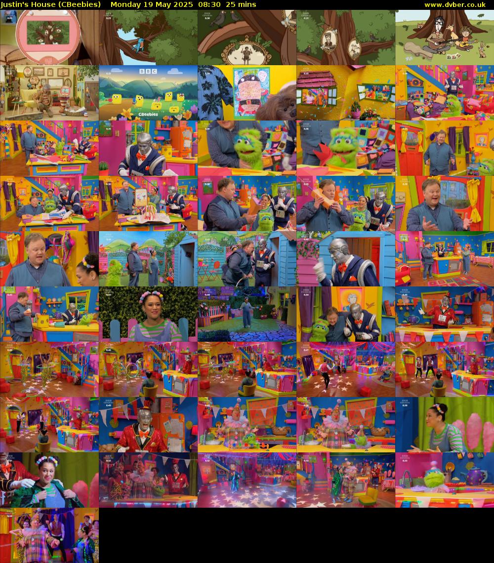 Justin's House (CBeebies) Monday 19 May 2025 08:30 - 08:55