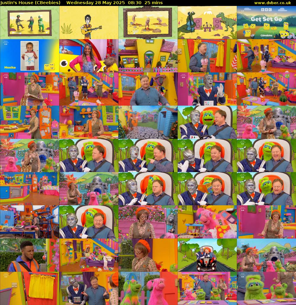 Justin's House (CBeebies) Wednesday 28 May 2025 08:30 - 08:55
