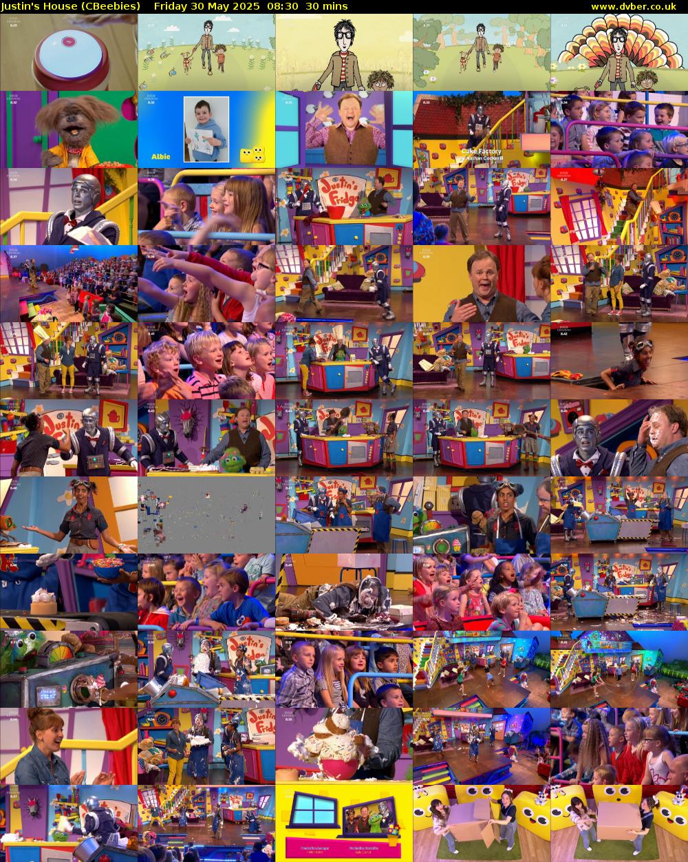 Justin's House (CBeebies) Friday 30 May 2025 08:30 - 09:00