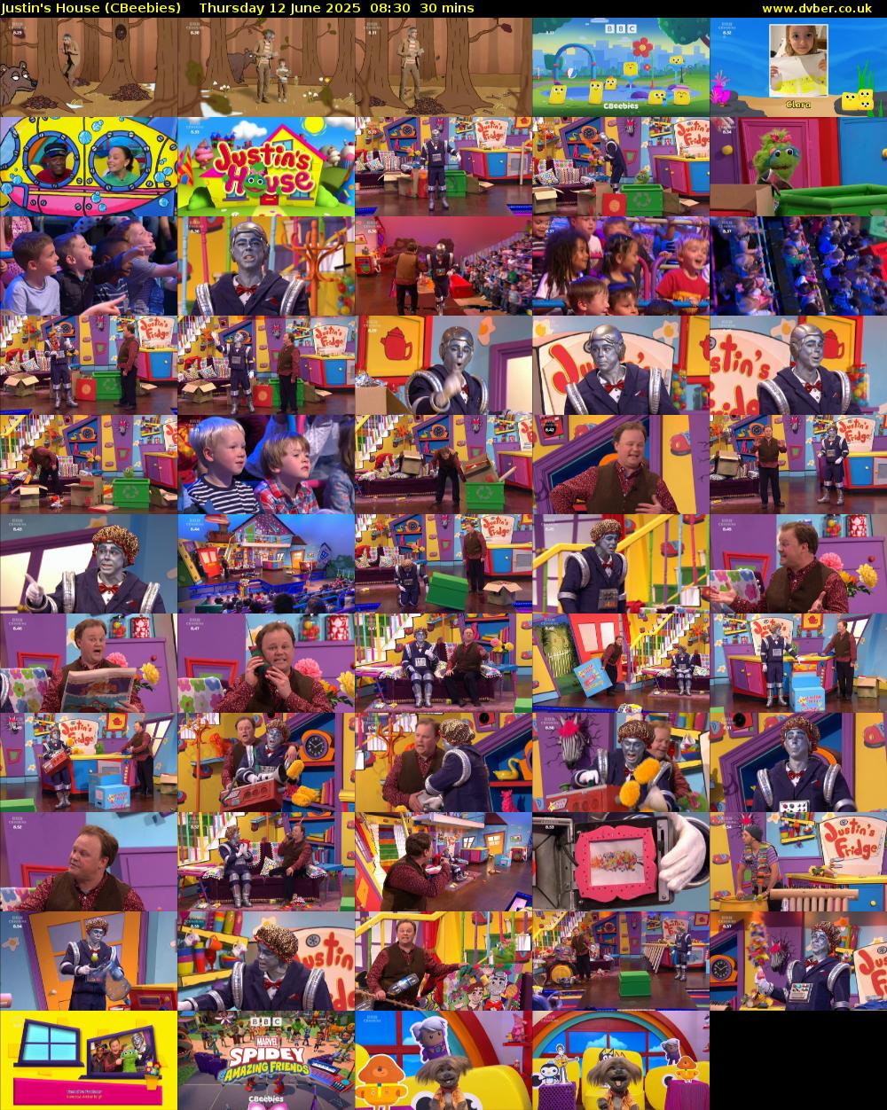Justin's House (CBeebies) Thursday 12 June 2025 08:30 - 09:00