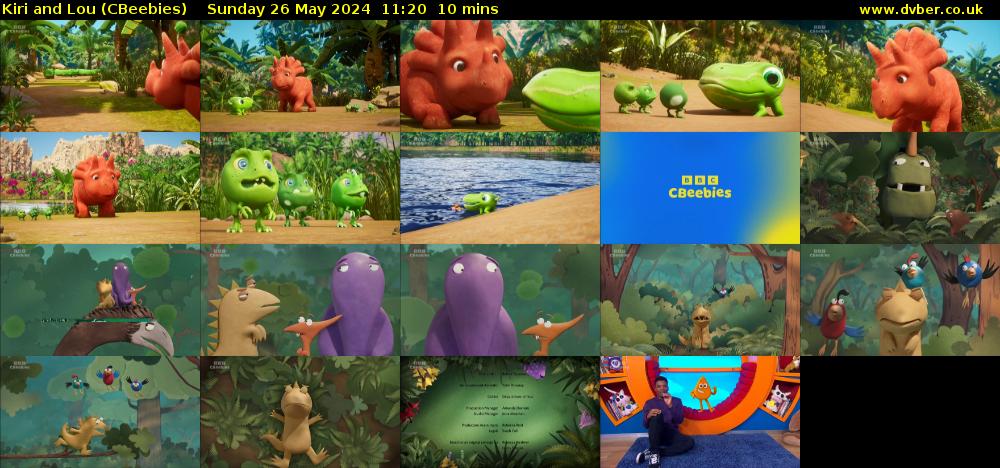 Kiri and Lou (CBeebies) Sunday 26 May 2024 11:20 - 11:30