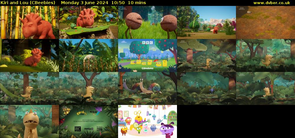 Kiri and Lou (CBeebies) Monday 3 June 2024 10:50 - 11:00