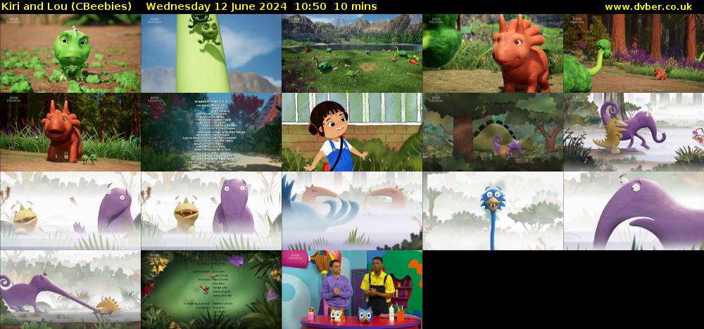 Kiri and Lou (CBeebies) Wednesday 12 June 2024 10:50 - 11:00