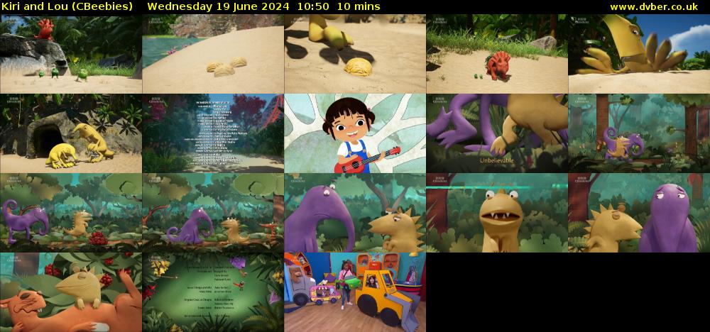 Kiri and Lou (CBeebies) Wednesday 19 June 2024 10:50 - 11:00