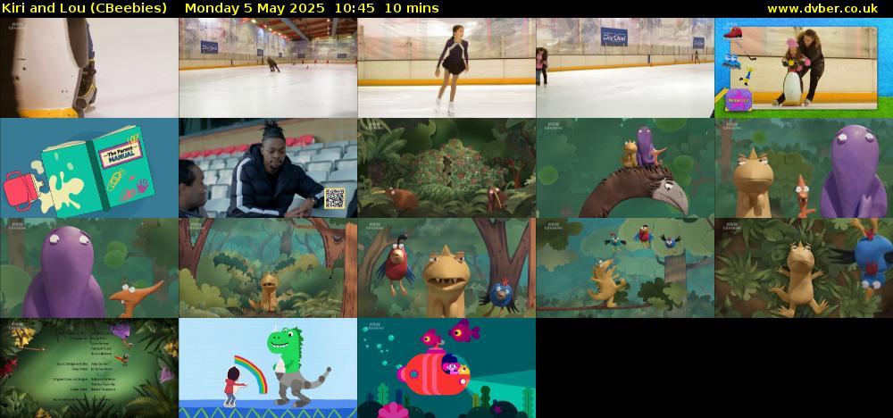Kiri and Lou (CBeebies) Monday 5 May 2025 10:45 - 10:55