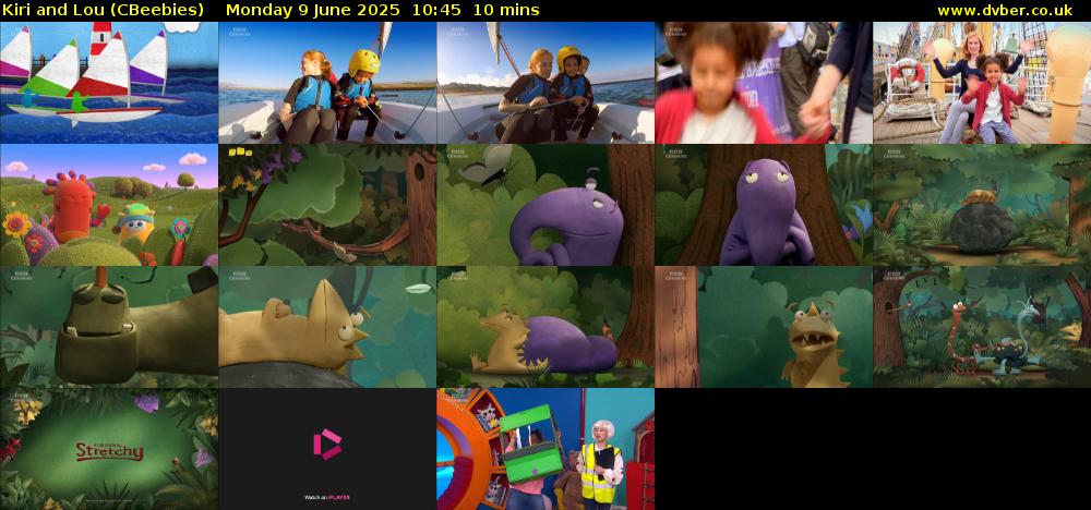 Kiri and Lou (CBeebies) Monday 9 June 2025 10:45 - 10:55