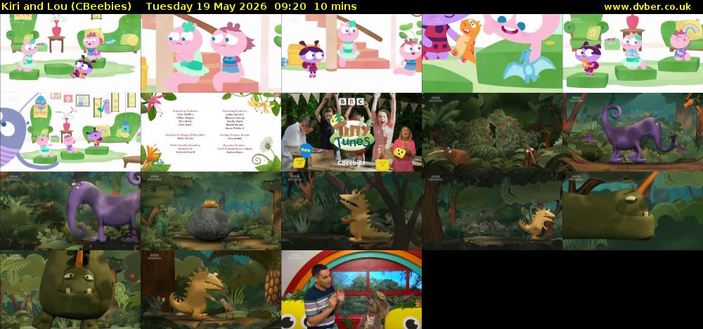 Kiri and Lou (CBeebies) Tuesday 19 May 2026 09:20 - 09:30