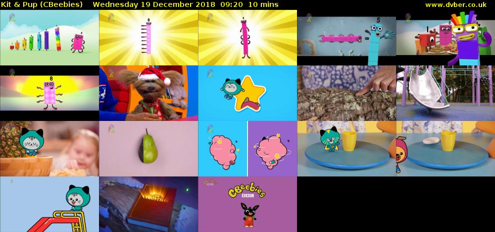 Kit & Pup (CBeebies) Wednesday 19 December 2018 09:20 - 09:30