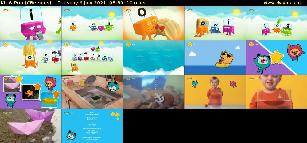 Kit & Pup (CBeebies) Tuesday 6 July 2021 08:30 - 08:40