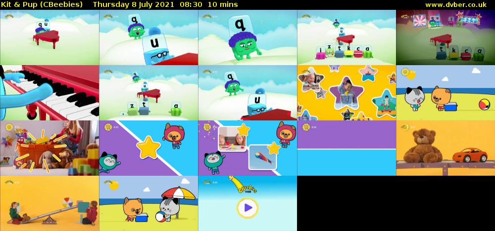 Kit & Pup (CBeebies) Thursday 8 July 2021 08:30 - 08:40