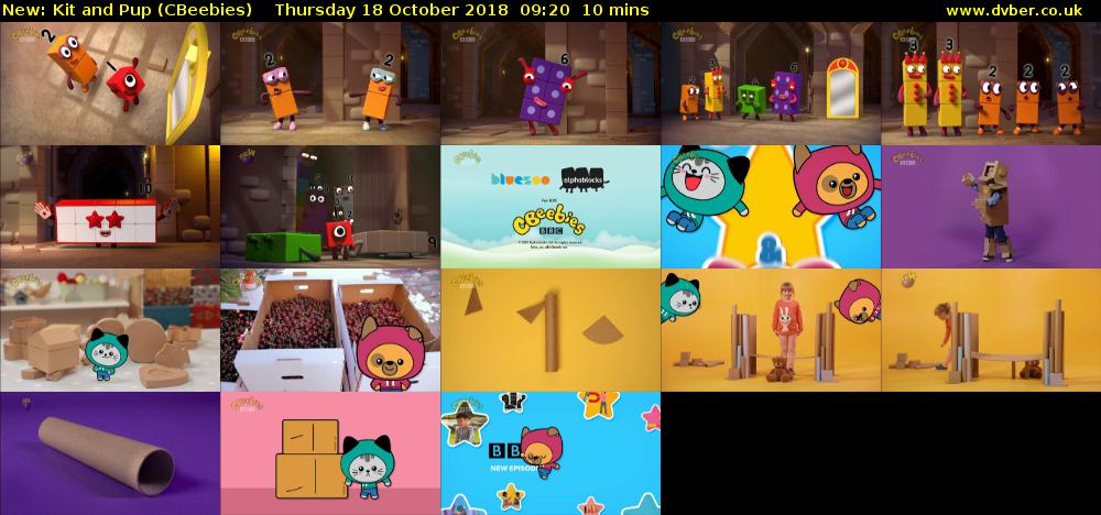 Kit and Pup (CBeebies) Thursday 18 October 2018 09:20 - 09:30