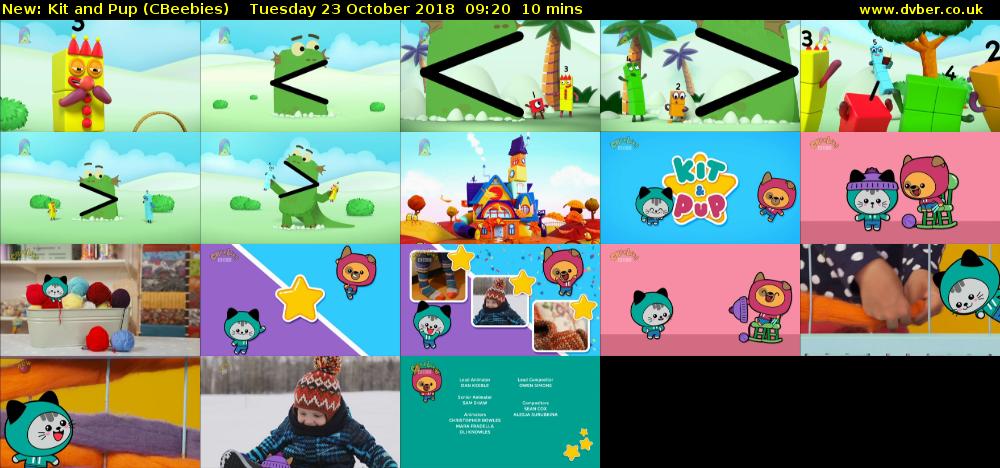 Kit and Pup (CBeebies) Tuesday 23 October 2018 09:20 - 09:30