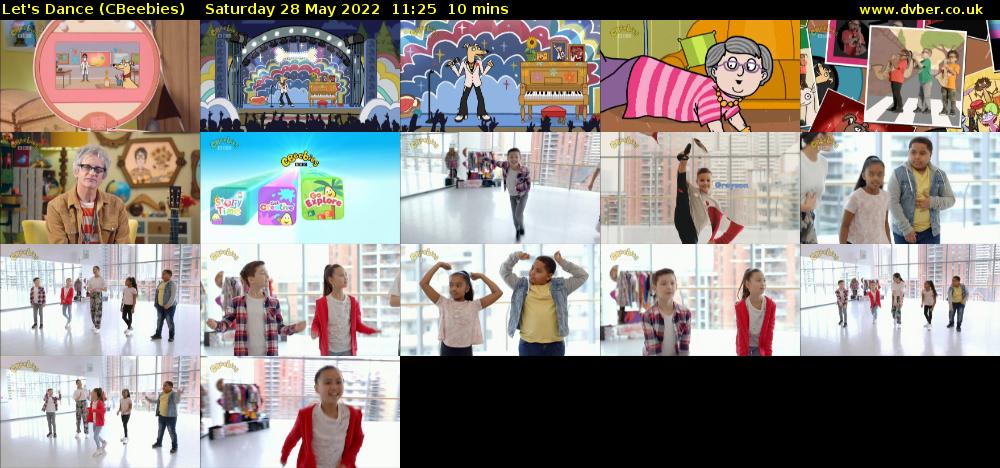Let's Dance (CBeebies) Saturday 28 May 2022 11:25 - 11:35