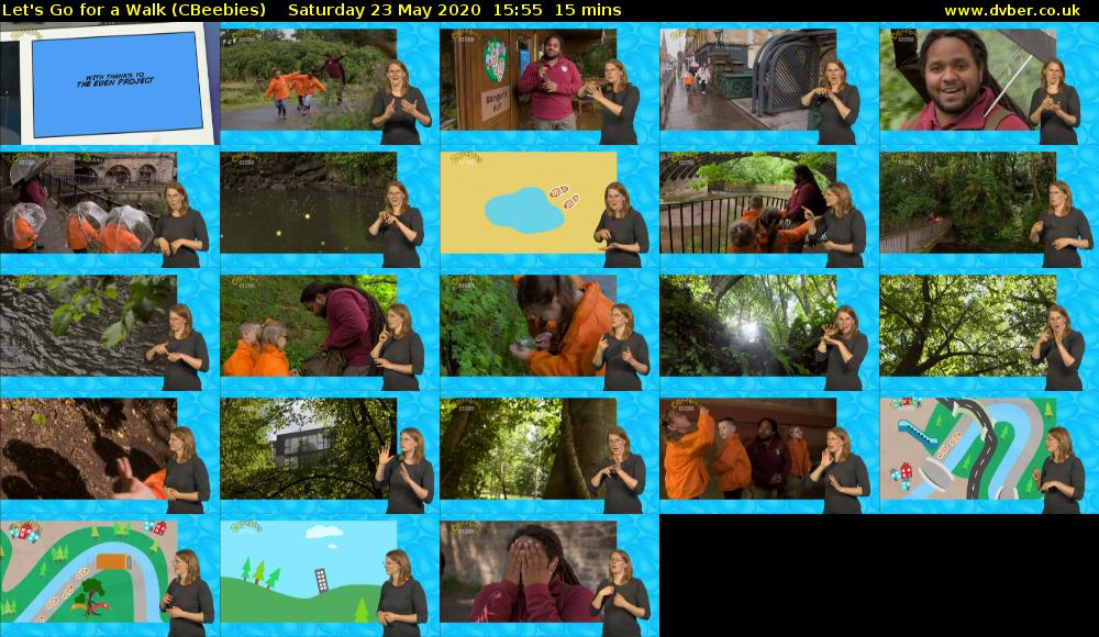 Let's Go For A Walk (CBeebies) Saturday 23 May 2020 15:55 - 16:10