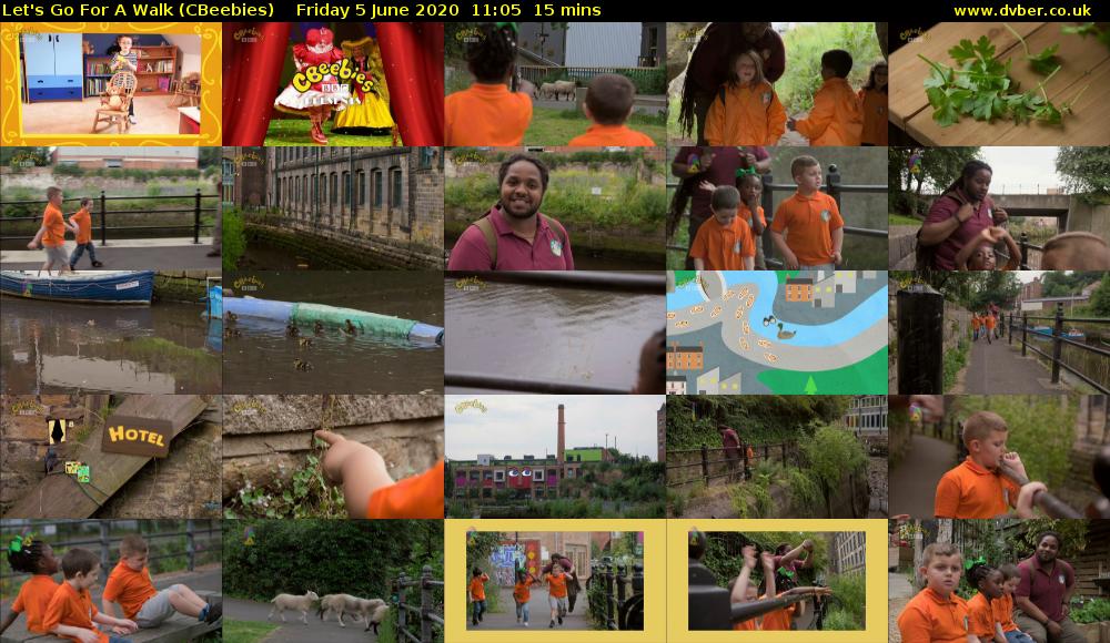 Let's Go For A Walk (CBeebies) Friday 5 June 2020 11:05 - 11:20