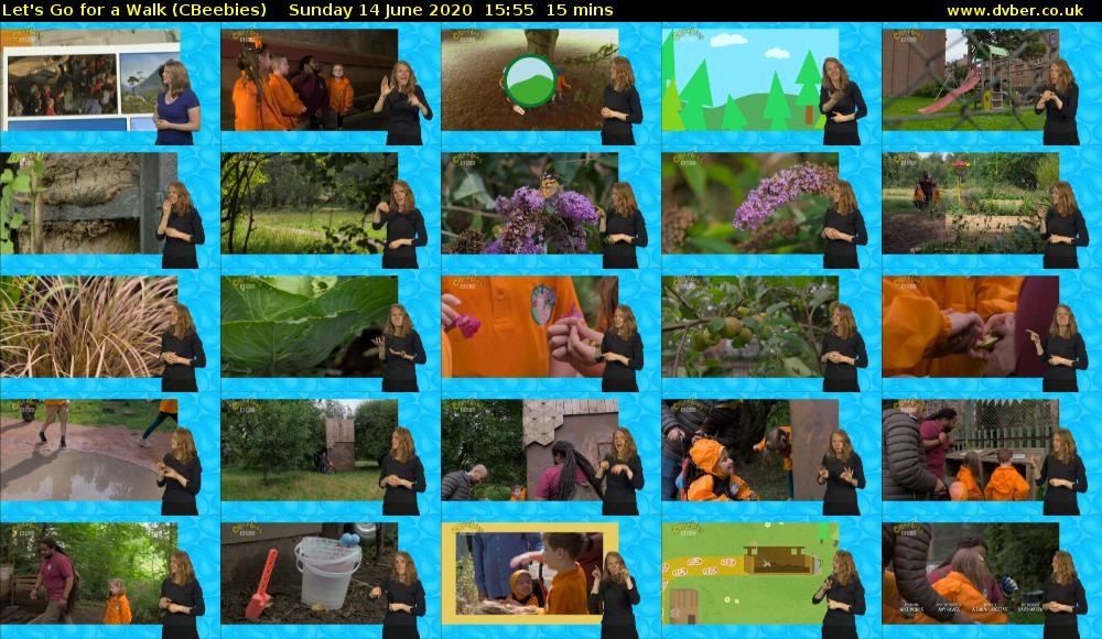 Let's Go For A Walk (CBeebies) Sunday 14 June 2020 15:55 - 16:10