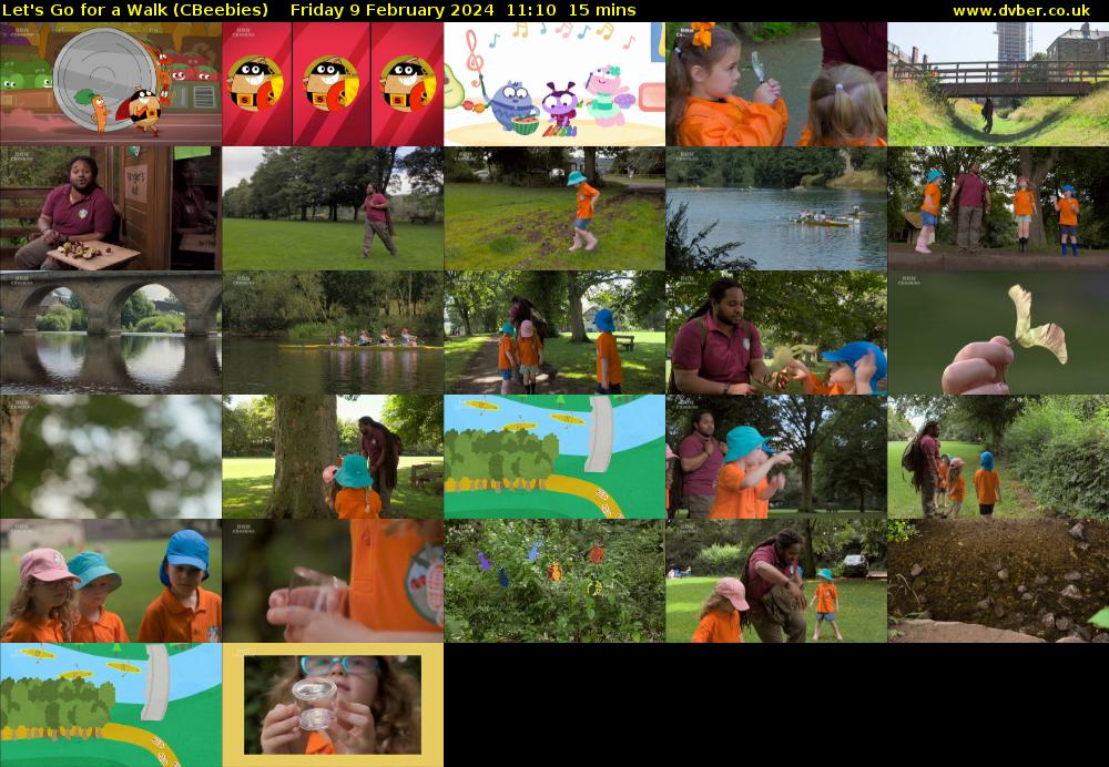 Let's Go For A Walk (CBeebies) Friday 9 February 2024 11:10 - 11:25
