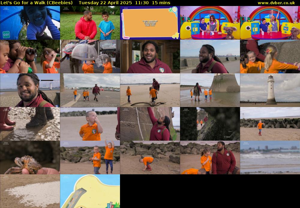 Let's Go For A Walk (CBeebies) Tuesday 22 April 2025 11:30 - 11:45