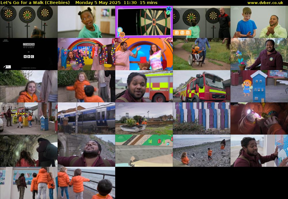 Let's Go For A Walk (CBeebies) Monday 5 May 2025 11:30 - 11:45