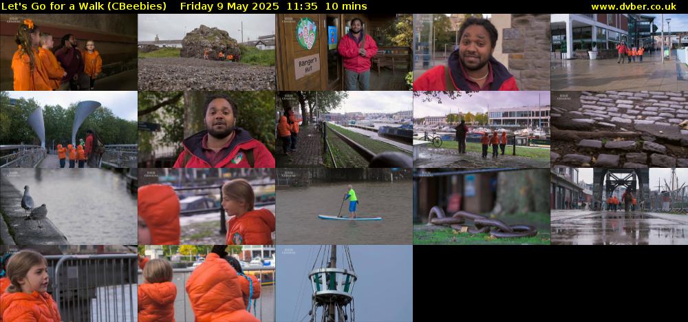 Let's Go For A Walk (CBeebies) Friday 9 May 2025 11:35 - 11:45