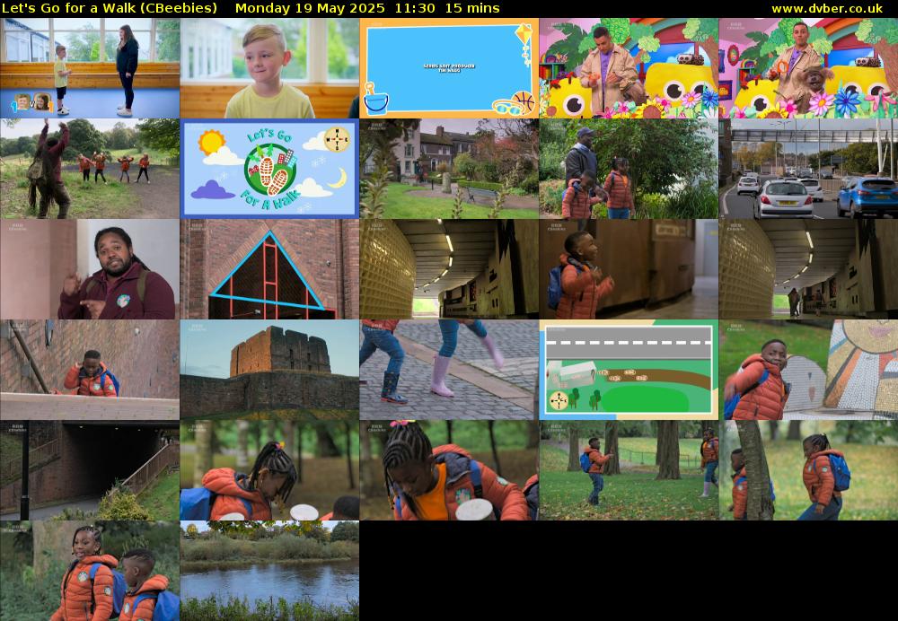 Let's Go For A Walk (CBeebies) Monday 19 May 2025 11:30 - 11:45