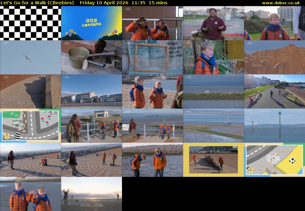 Let's Go For A Walk (CBeebies) Friday 10 April 2026 11:35 - 11:50