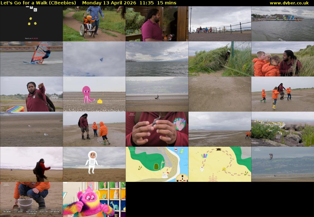 Let's Go For A Walk (CBeebies) Monday 13 April 2026 11:35 - 11:50
