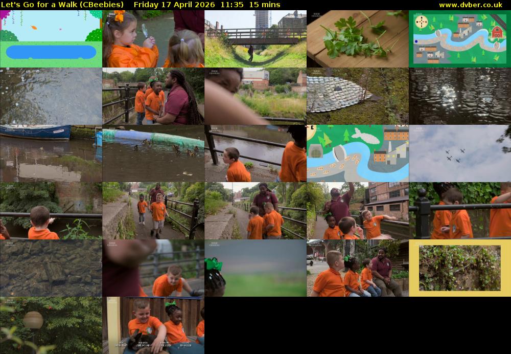 Let's Go For A Walk (CBeebies) Friday 17 April 2026 11:35 - 11:50