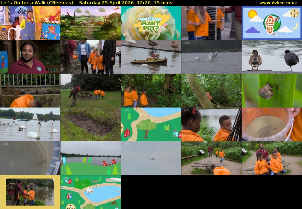 Let's Go For A Walk (CBeebies) Saturday 25 April 2026 12:20 - 12:35