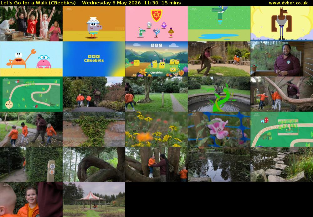 Let's Go For A Walk (CBeebies) Wednesday 6 May 2026 11:30 - 11:45
