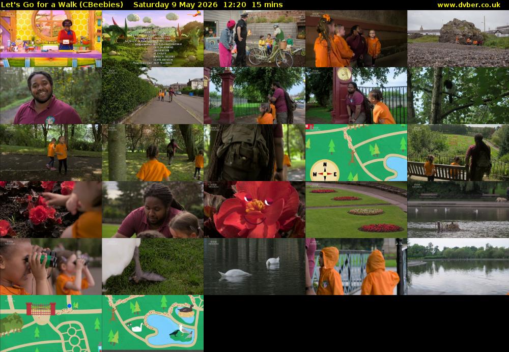 Let's Go For A Walk (CBeebies) Saturday 9 May 2026 12:20 - 12:35