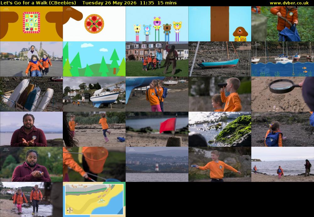 Let's Go For A Walk (CBeebies) Tuesday 26 May 2026 11:35 - 11:50