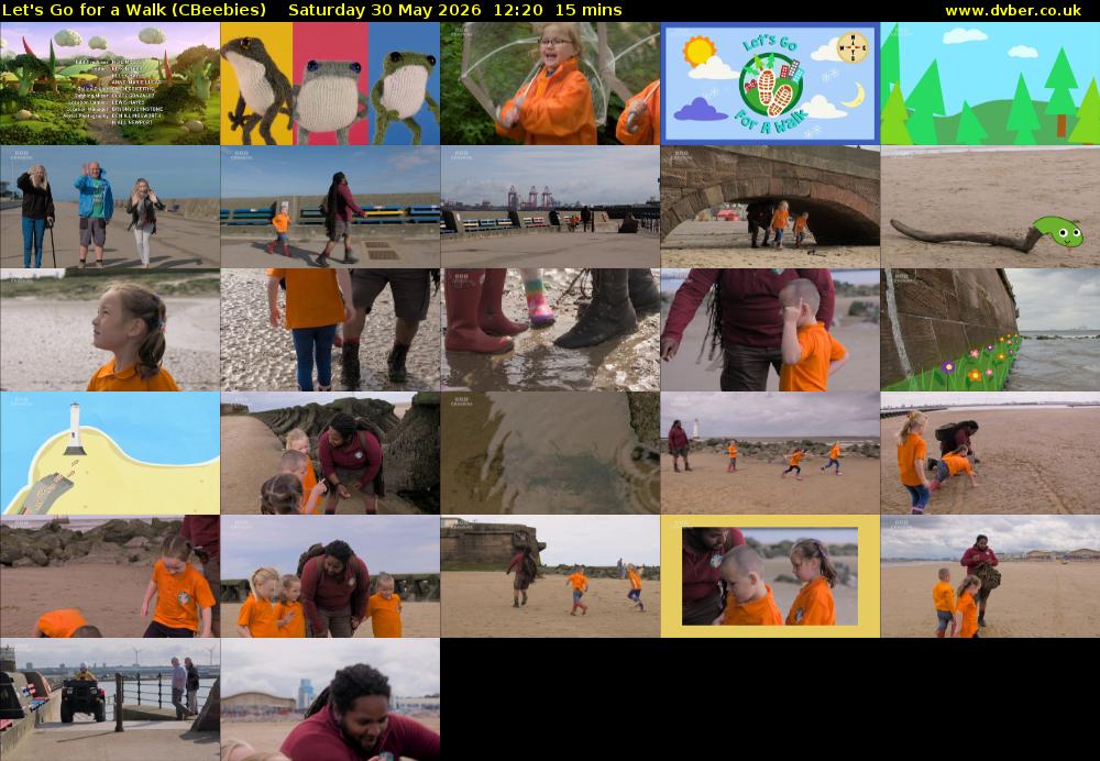 Let's Go For A Walk (CBeebies) Saturday 30 May 2026 12:20 - 12:35