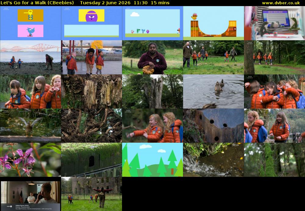Let's Go For A Walk (CBeebies) Tuesday 2 June 2026 11:30 - 11:45