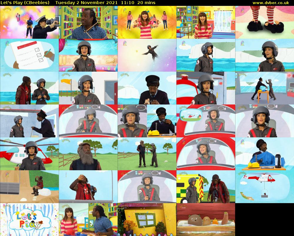 Let's Play (CBeebies) Tuesday 2 November 2021 11:10 - 11:30
