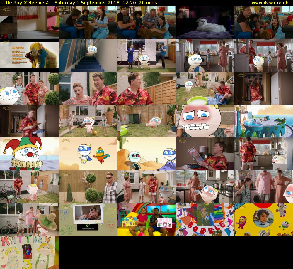 Little Roy (CBeebies) Saturday 1 September 2018 12:20 - 12:40