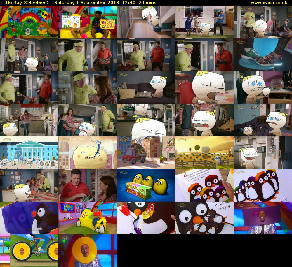 Little Roy (CBeebies) Saturday 1 September 2018 12:40 - 13:00