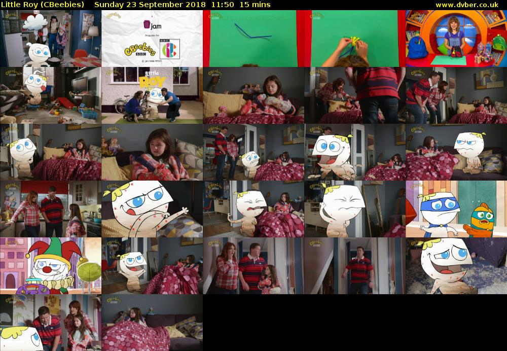 Little Roy (CBeebies) Sunday 23 September 2018 11:50 - 12:05