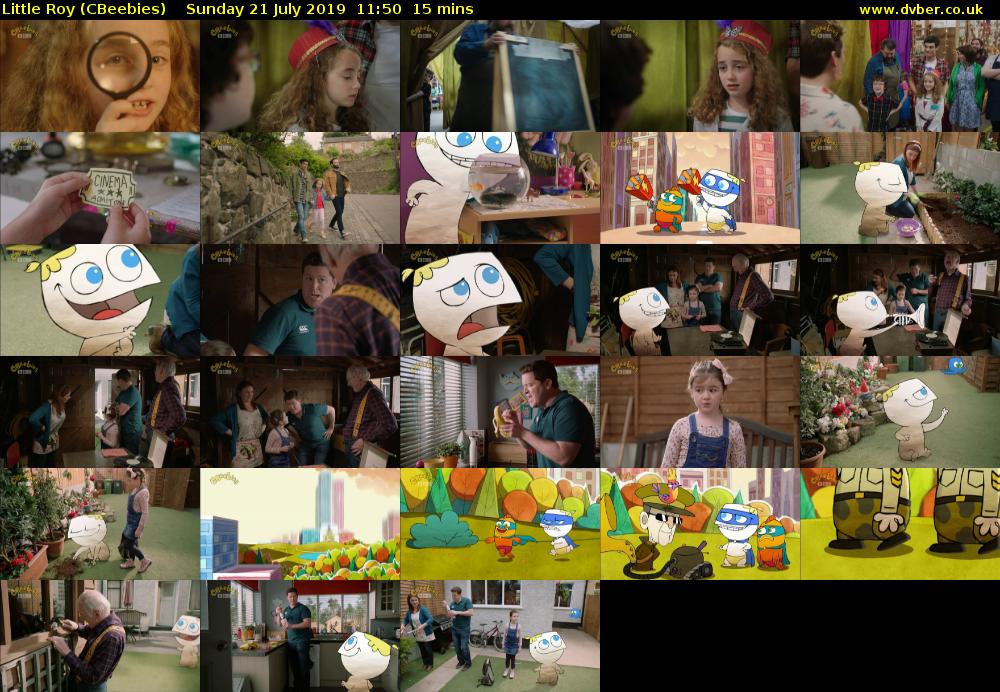 Little Roy (CBeebies) Sunday 21 July 2019 11:50 - 12:05