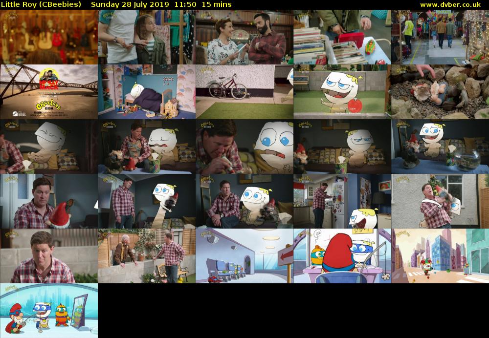 Little Roy (CBeebies) Sunday 28 July 2019 11:50 - 12:05