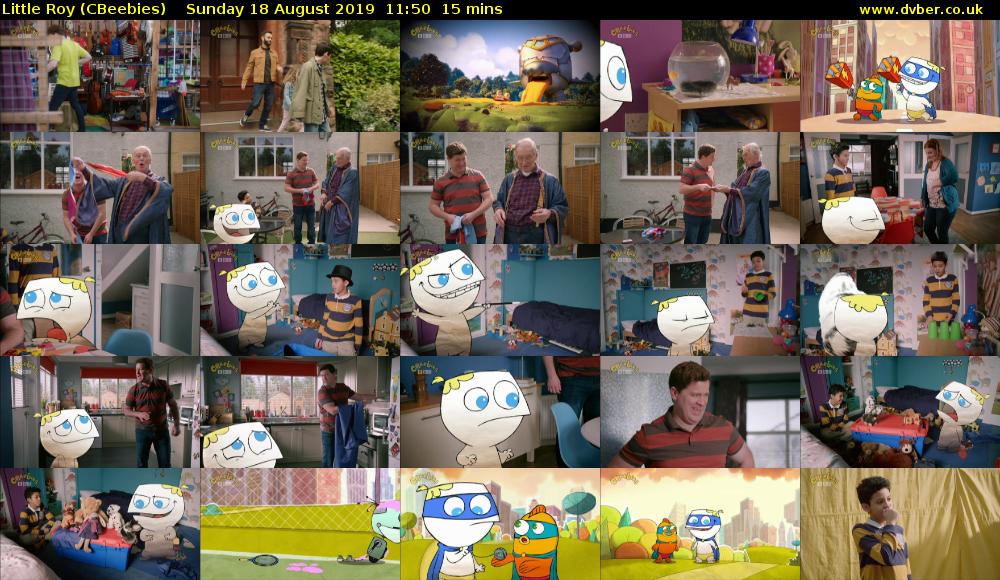 Little Roy (CBeebies) Sunday 18 August 2019 11:50 - 12:05