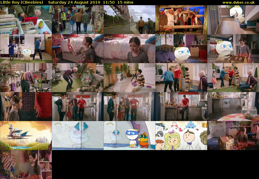 Little Roy (CBeebies) Saturday 24 August 2019 11:50 - 12:05