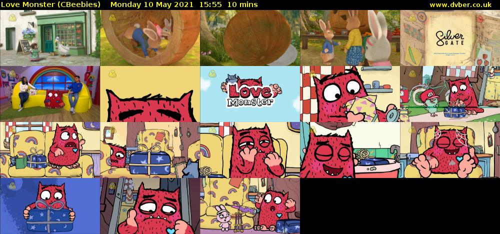 Love Monster (CBeebies) Monday 10 May 2021 15:55 - 16:05