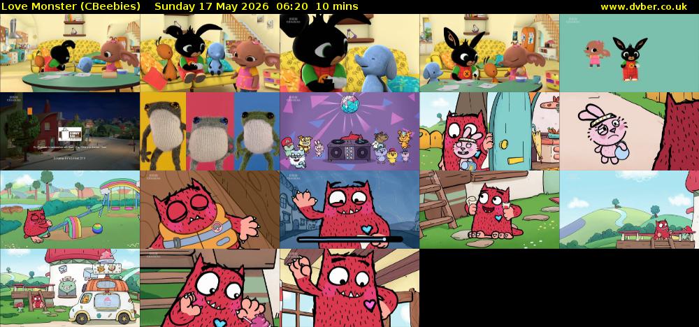 Love Monster (CBeebies) Sunday 17 May 2026 06:20 - 06:30