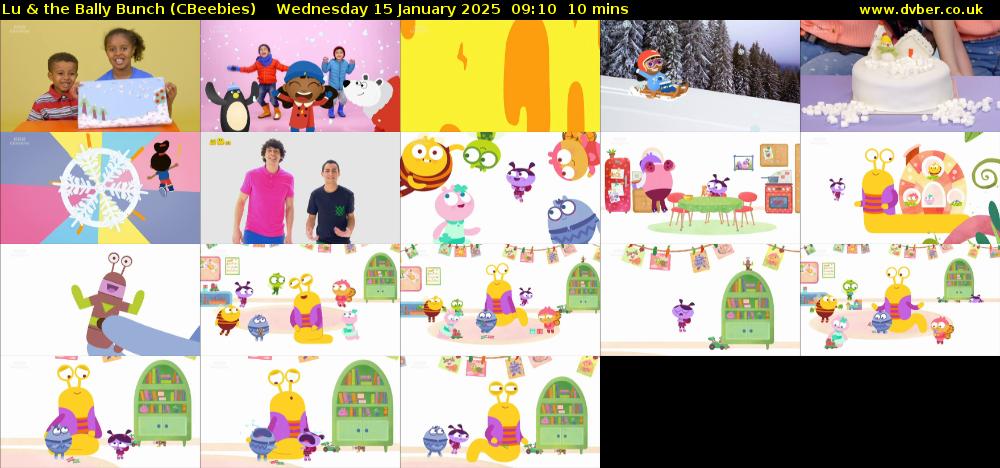 Lu & the Bally Bunch (CBeebies) Wednesday 15 January 2025 09:10 - 09:20