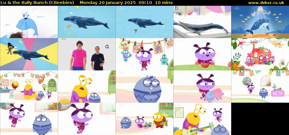 Lu & the Bally Bunch (CBeebies) Monday 20 January 2025 09:10 - 09:20