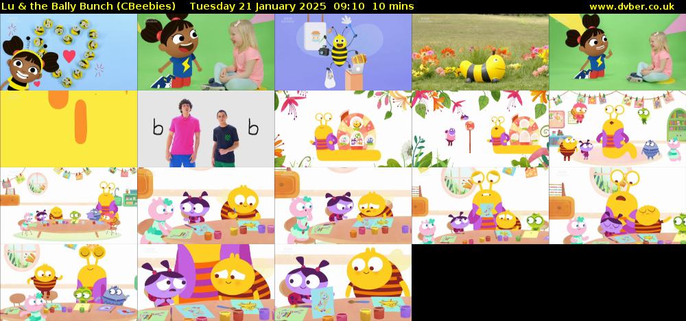 Lu & the Bally Bunch (CBeebies) Tuesday 21 January 2025 09:10 - 09:20