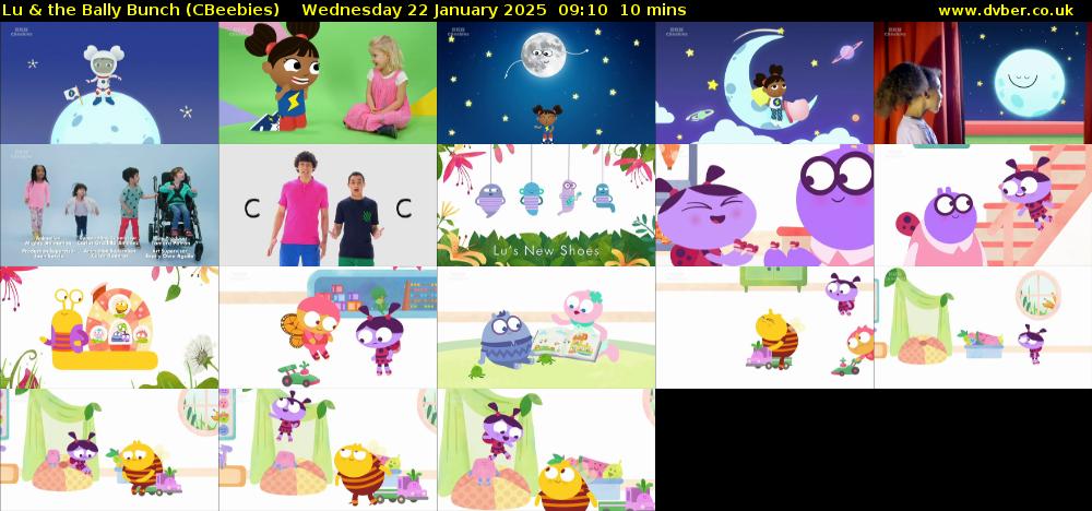 Lu & the Bally Bunch (CBeebies) Wednesday 22 January 2025 09:10 - 09:20